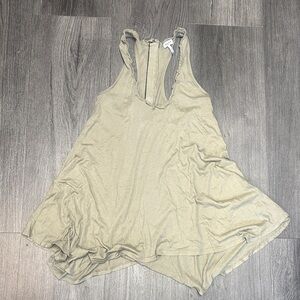 Splendid Light Tan Sleeveless Tank Top